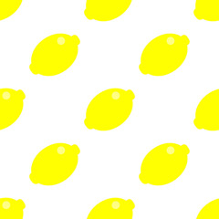 Lemon seamless pattern vector illustration. Summer design