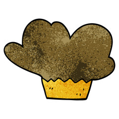 cartoon doodle cupcake