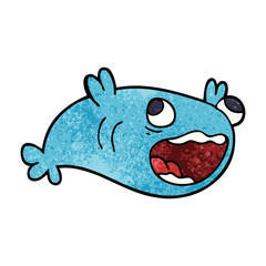 cartoon doodle of a fish