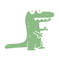 cartoon doodle crocodile