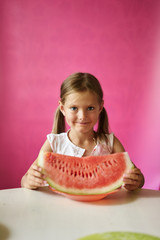 Child watermelon funny