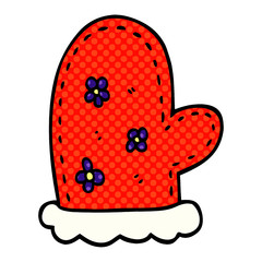 cartoon doodle oven mitts