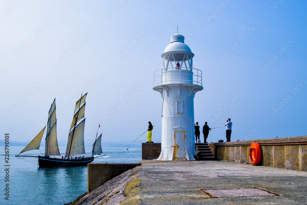 Wall mural lighthouse brixham