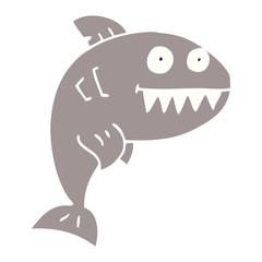 cartoon doodle deadly shark