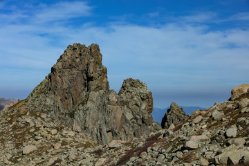 Fototapeta na wymiar Berge Gipfel auf Korsika