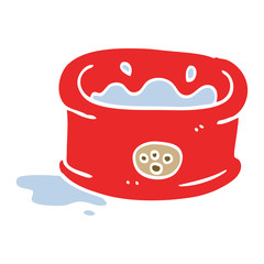 cartoon doodle pet bowl