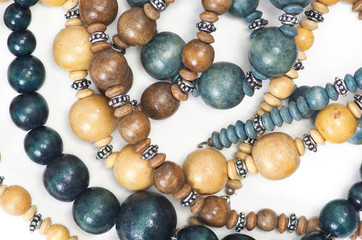Wooden beads.