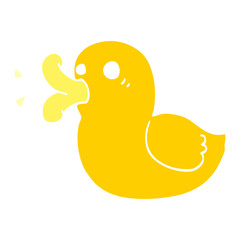 cartoon doodle rubber duck
