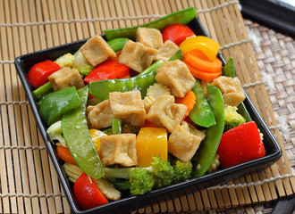 Fried Tofu with Vegetables.