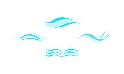 Wave logo template