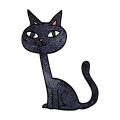 cartoon doodle cat