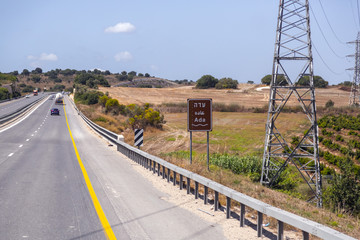 Fototapeta na wymiar Highways in Israel