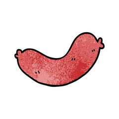 cartoon doodle sausages