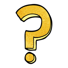 cartoon doodle question mark