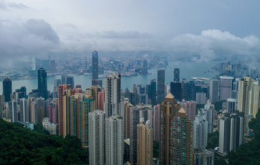 Hong Kong skyline victoria peak