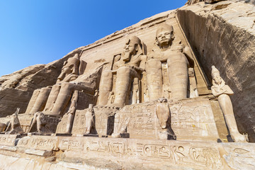 Fototapeta premium Abu Simbel, the Great Temple of Ramesses II, Egypt