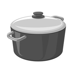 Isolated object of kitchen and cook sign. Set of kitchen and appliance stock vector illustration.