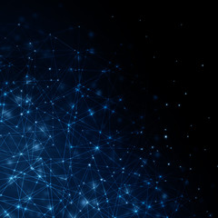 Fototapeta premium Technological background, Internet concept of global business. Internet connection, abstract of science and technology graphic design