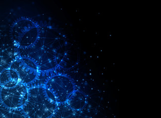 Technological background, Internet concept of global business. Internet connection, abstract of science and technology graphic design