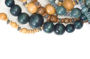 Wooden beads.