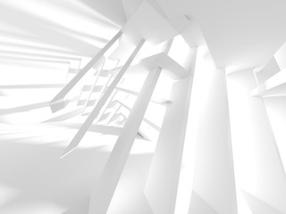 Abstract Modern White Architecture Background