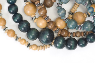 Wooden beads.