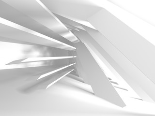 Abstract Modern White Architecture Background