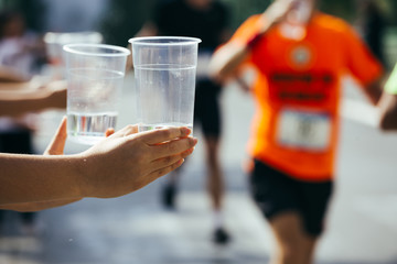 Water concept city marathon