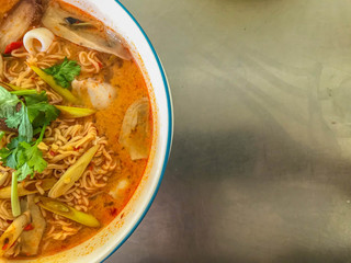 instance noodle spicy seafood soup