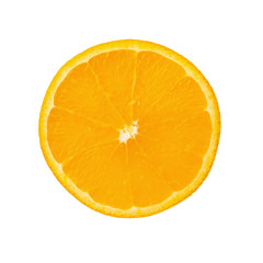 Orange fruit. Orang slice isolate on white background