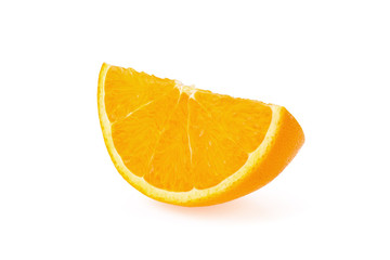 Orange fruit. Orang slice isolate on white background