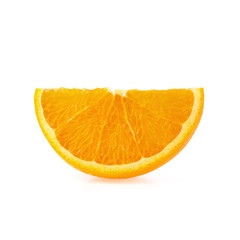 Orange fruit. Orang slice isolate on white background