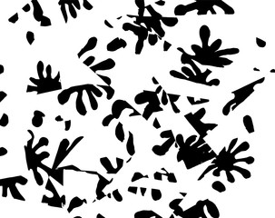 Obraz na płótnie Canvas White and black grunge pattern. Background. Brush. Vector.