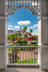 Florida resort from balcony