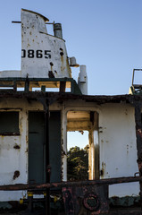 abandoned boat