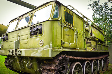Fototapeta premium old military tractor