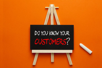 Do You Know Your Customers - obrazy, fototapety, plakaty