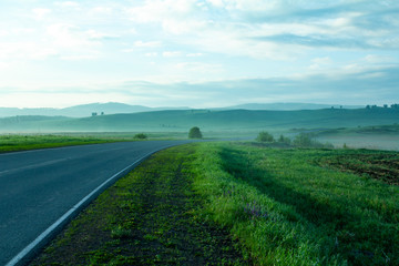 Beautiful road into the distance