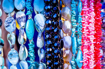 colorful bijouterie background