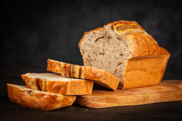 Homemade banana bread