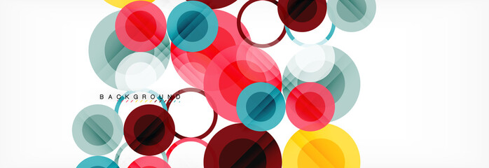 Circle composition abstract background