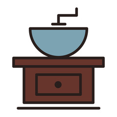 Coffee grinder symbol