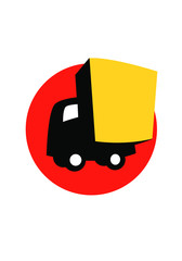 City Van. Vector image for logo or illustration