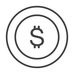Coin money symbol