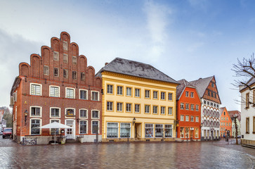 Fototapeta na wymiar Historical market square, Warendorf, Germany