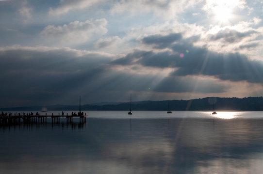 Sunshine on the lake