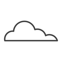 Clouds symbol isolated