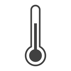 Thermometer symbol isolated