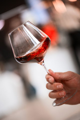 Red WINE - Front View Splash Hand