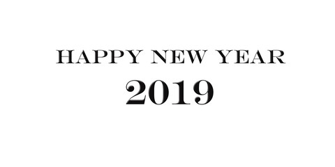 Happy New Year 2019 lettering